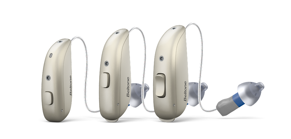 Beltone Illuminate reciever in ear styles examples
