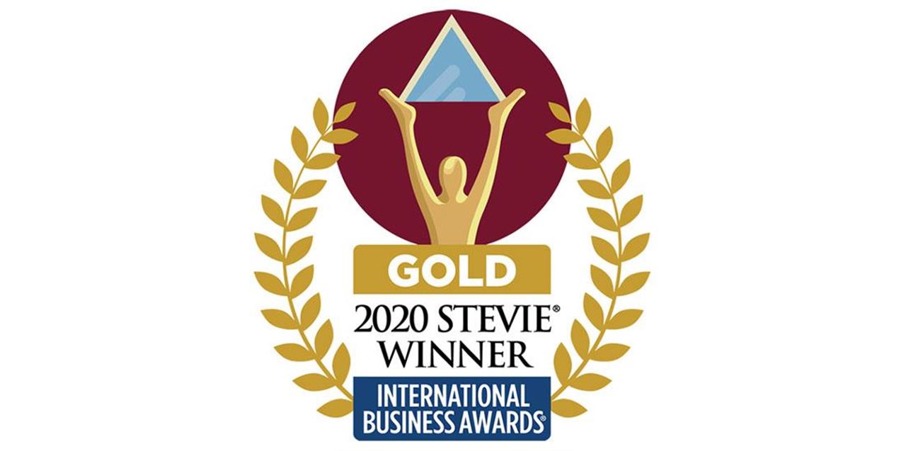 Gold award - 2020 Stevie winner