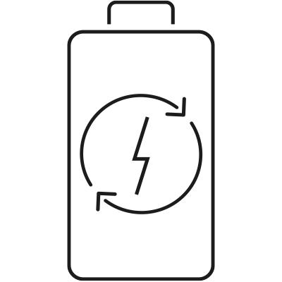 Long Battery Life & Fast Recharging