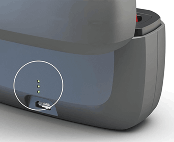 Recharge subpage battery status back